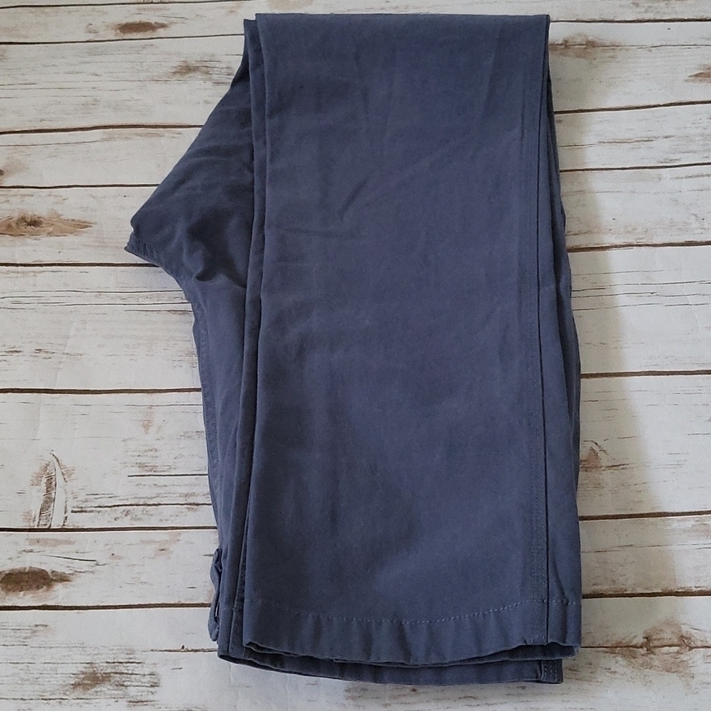 Goodthreads ash blue stretch canvas Slim fit Flat front pants with 35" inseam - Picture 7 of 13